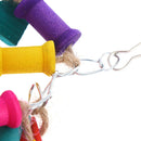 Colorful Wood Parrot Toys Durable Macaw Cage Chew Swing Bird Conure Pet To OZ