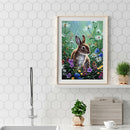 Rabbit 5D Full Round Drill Diamond Painting Crystal Mosaic Kits Wall Decor