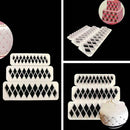3Pcs Geometry Fondant Cookies Cake Mold Fondant Decorating Baking Tools Q6M9