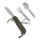 Camping-hiking spoon fork bottle opener portable pocket folding multi tool FT