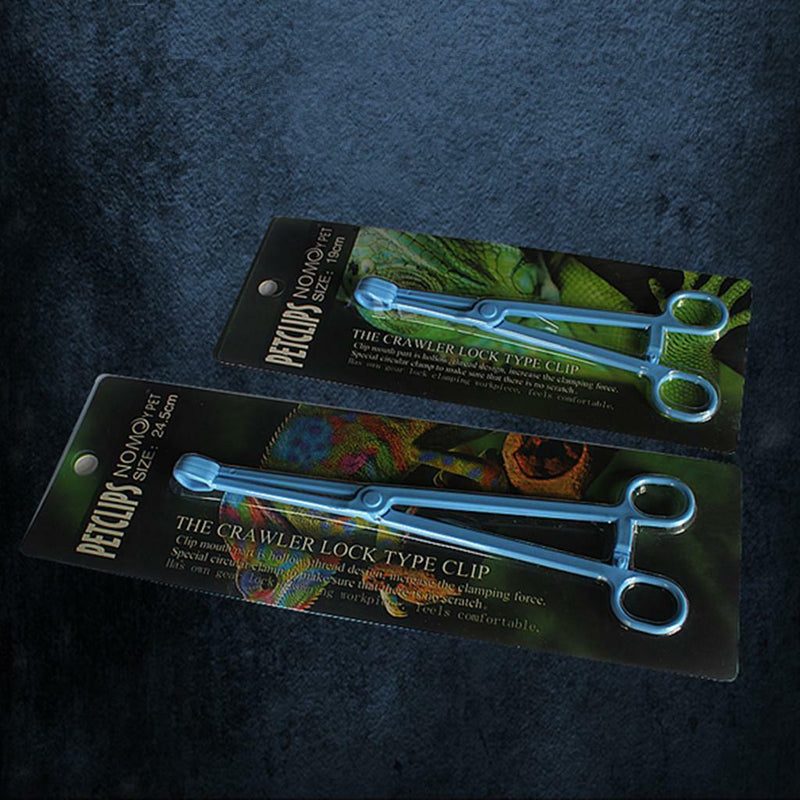 1Pcs 19cm Durable Feeding Reptile Terrarium Plastic Tweezers Clip Tool