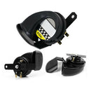 12V 110dB Waterproof Motorcycle Truck Loud Snail Siren Horns 510Hz Black