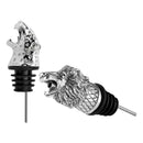 2pcs Animal Head-Wine Pourer Spout,Wine Bottle Stopper for Bar Tools