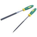 6 Pcs Plastic Handle Flat Square Round Needle Files Set