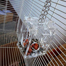 Parrot Feeding Box Pet Bird Foraging Feeder Boxes Hanging Cage Swing Chew T F4Y2