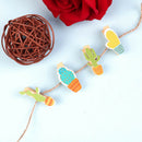 cactus wooden clips 10pcs message photo holder card paper pegs with rope M&O