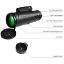 12X50 High Power Monocular Telescope For Smartphone With Tripod & Phone Shu