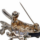 Rhinestone Enamel Oriole Bird Brooches Men Women's Alloy Bird Branch Brooch M4J9