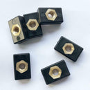 6pcs M6 Copper Nut Nutsert Nylon Hardware for Kayak Boat Mariner Trail Rail M6