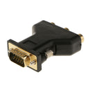 15 Pin VGA Male To 3RCA Female Component RGB Adapter Converter