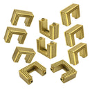 10 Pack Metal D Ring Bag Buckles Clasp Hanger D-Rings for Hardware Bags Ring