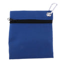 Pack of 2, Golf Ball Carry Bag / Washer Pouch Cleaner, Zipper Pouch with Hanging