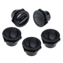 5pcs Black RV Marine Yacht Round Air Vent