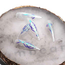 13pcs Nail Art Stickers DIY Fire Flame Holographic Adhesive Tape Manicure Decals