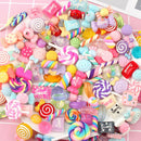 30pcs DIY Scrapbooking Slime Beads Accessories Candy Flatbacks Crafts Colorful