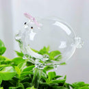 Waterer Self Watering Globes,Pig Shaped Mini Durable Glass Watering Bulbs