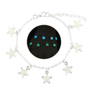 Fluorescent Bracelet Star Alloy Bracelet with Jewels Shining in the Dark Si A6G1