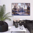 Diamond Painting Snowy Scenery 5D Full Round Wall Picture 40x30cm (V697)