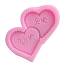 1pc Heart MR MRS Silicone Mold Cake Decoration Chocolate Mold BX