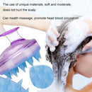 Women Men Unisex Silicone Purple Color Shampoo Hair Brush Massage Comb Use UCJ