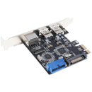 PCI-E Express USB 3.0, 2-Port Expansion Card Chipset, for Windows XP/Vista