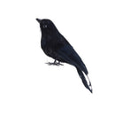 1pc Realistic Looking Halloween Decoration Birds Black Feathered Crows Hall U8P3