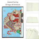 DIY Santa Claus Special Shaped Diamond Painting 60 Pages A5 School Notebook