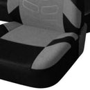 2pcs Car Seat Covers Tire Track Style Auto Styling Seat Protector (Grey) A