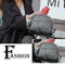 Pure Color Hair Ball Pendant Shoulder Handbags Women Crossbody Bags (Grey)