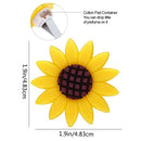 4 Pcs Car Sunflower Accessories Car Air Freshener Sunflower Air Vent Clips  N2G4