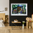 1000pcs Flower Shop Jigsaw DIY Puzzle Educational Assembling Anime Picture  A