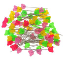 160Pcs Colorful Bear Bird Head Sewing Pins Straight Pins for Quilting Sewing