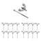16x Bass Drum Claws Hook W/ Tension Rods For Drum Parts Repair