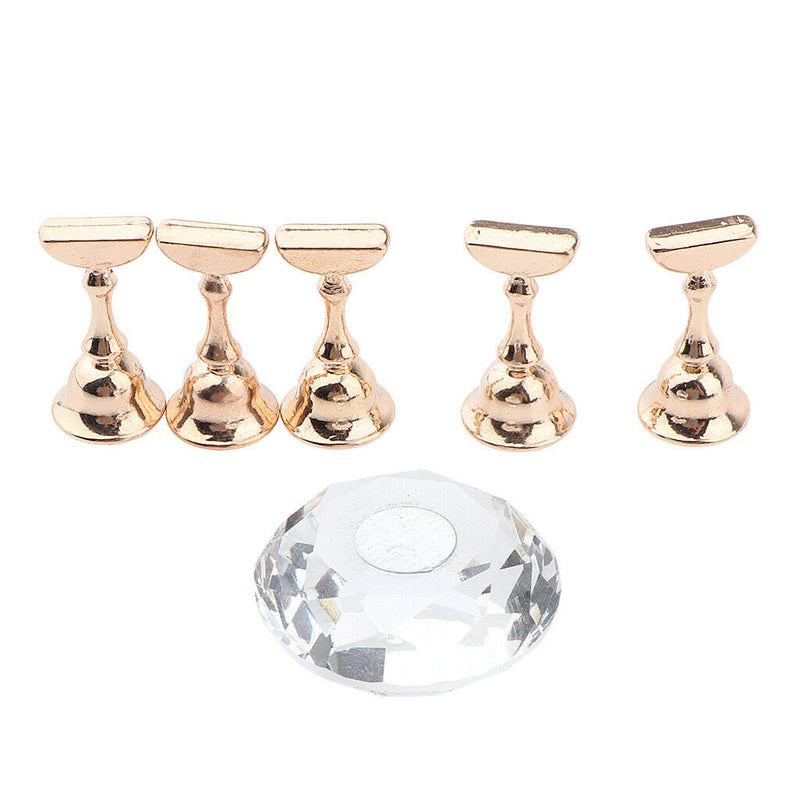 Magnetic Nail Tips Stand Holder Display Base for Salon DIY and Practice White