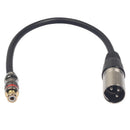 3 Pin Xlr Plug Male to Rca Female Audio Composite Extension Adapter Cable f I4Z4