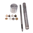 200 Sets Leather Rivets Hexagon Single Cap Rivets Studs with Fixing Tool Kit