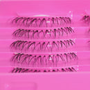 5Pairs Soft Lower Eye Lashes Under Bottom Natural Cross False Eyelashes black