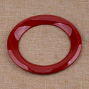 2X Red ABS Front Bumper Fog Light Ring Cover Trim Fit For Jeep Renegade 2019+