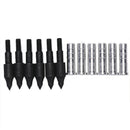 6 sets100 Grain Target Arrow Point Archery with Aluminum Insert ID 6.2mm F3C