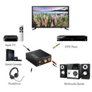 Optical Coax Toslink Digital To Analog Converter Rca L/R Stereo Audio Adap FT