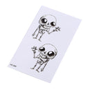 Makeup Mini Alien Tattoo Arm Body Art Waterproof Temporary Tattoo Stickers 3CAU