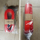 Red Black Samurai Carbon Fiber Car Front Bumper Lip Protector Rubber Splitt Y9R9