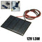 1.5W 12V Mini Power Solar Panel Small Cell Phone Module Charger W/ I4T1 Wir I4W2