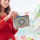DIY Mandala Special Shaped Diamond Painting Creative Wristlet Bag Women Wallet