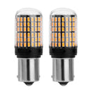 1 Pair DC 12V 10W 1156 SMD3014 144 LED Canbus Car Auto Turn Signal Light Bulbs