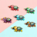 10x Enamel Colorful Elephant Connectors DIY Jewelry Making Bracelet Accessory