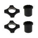 2 Pcs Mic Slip Holder Roller Microphone and Button Rod Sleeve Set Black
