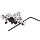 12pcs 7mm length brass pin keepers Locking Pin Backs Savers holder Allen Wre JR
