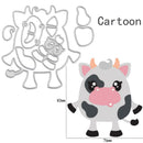 Cartoon Cow Shape Cutting Dies Stencil DIY Embossing Template Home Decor A
