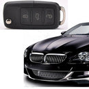 3 Button Wear Resistant Fob Car Portable Practical Dustproof Folding Key Shell